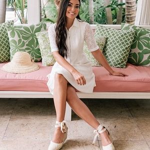 Gal Meets Glam White Lace Dress
